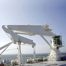 Guindaste hidráulico marinho do guindaste do navio da plataforma